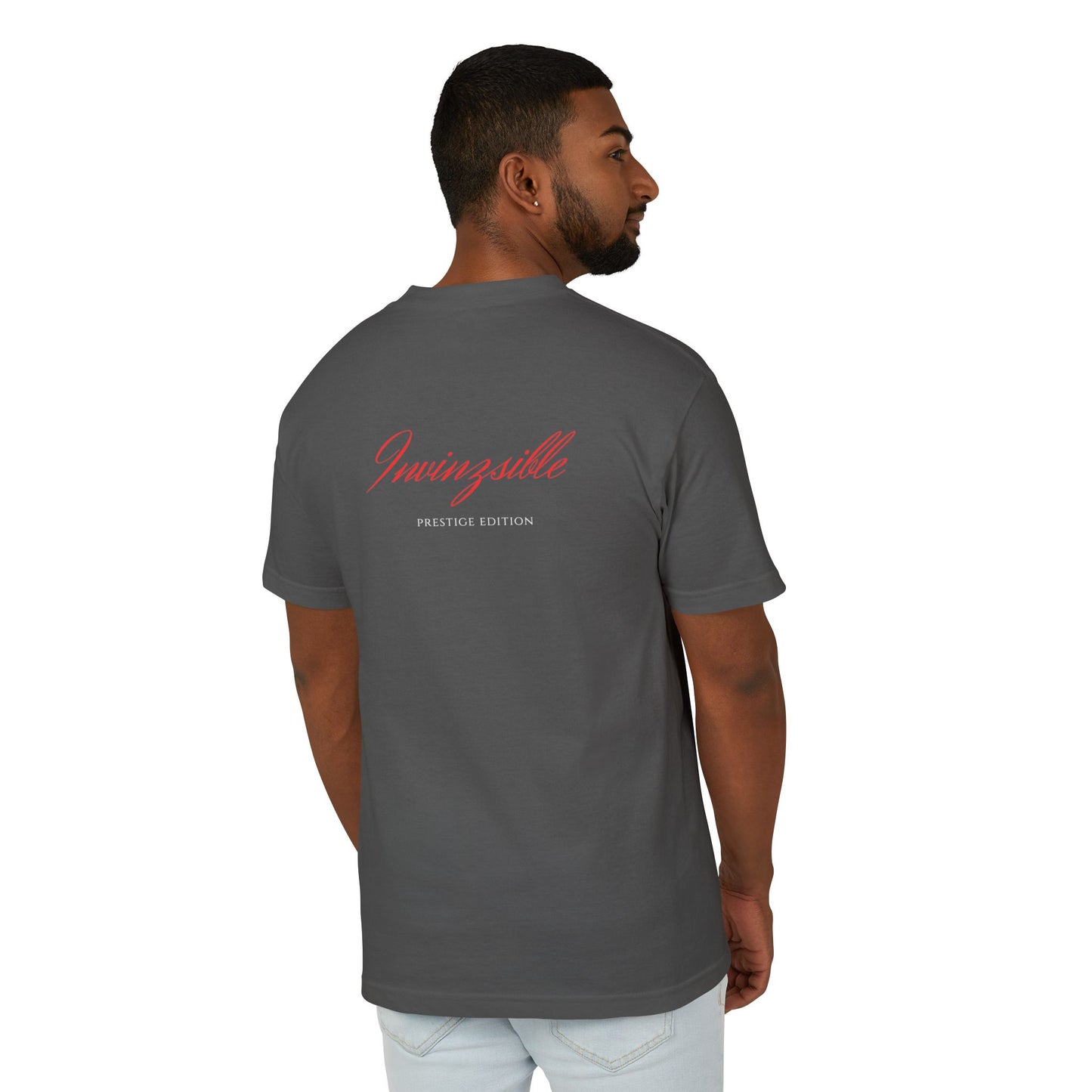 NEW Men's I N V I N Z S I B L E Faded Black PREISTIGE EDITION T-Shirt - I N V I N Z S I B L E