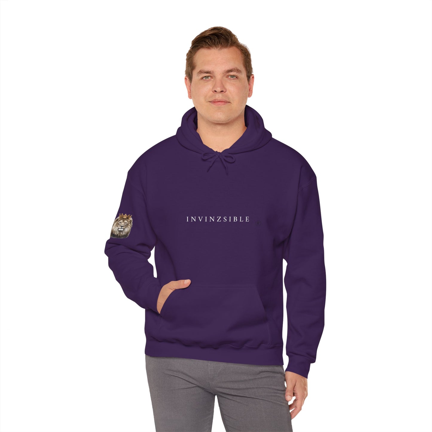 NEW LION COLLECTION I N V I N Z S I B L E Men's Hooded Sweatshirt - I N V I N Z S I B L E