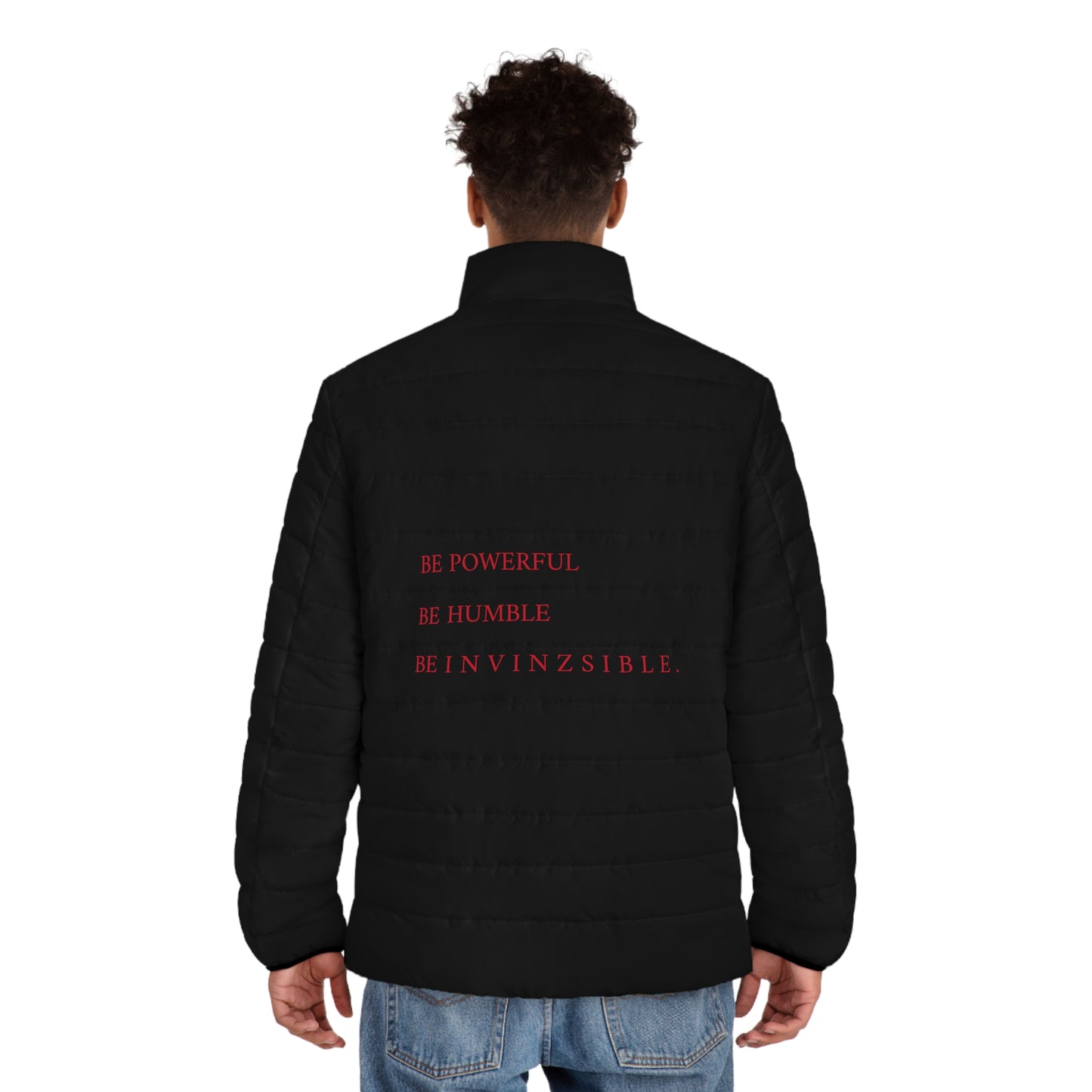 NEW LION I N V I N Z S I B L E Men's Puffer Jacket Black Edition - I N V I N Z S I B L E