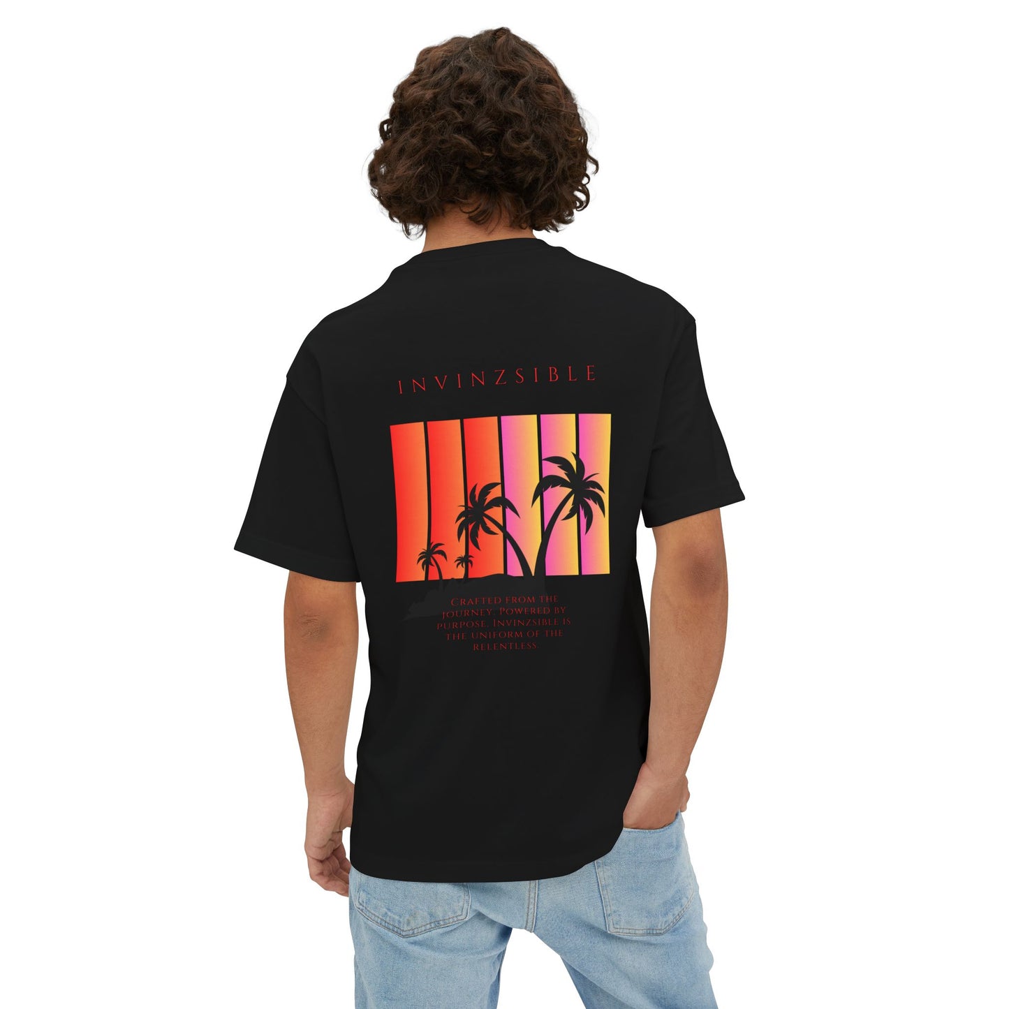 NEW ARRIVAL Men's ISLAND DAYS I N V I N Z S I B L E Oversized Tee - I N V I N Z S I B L E