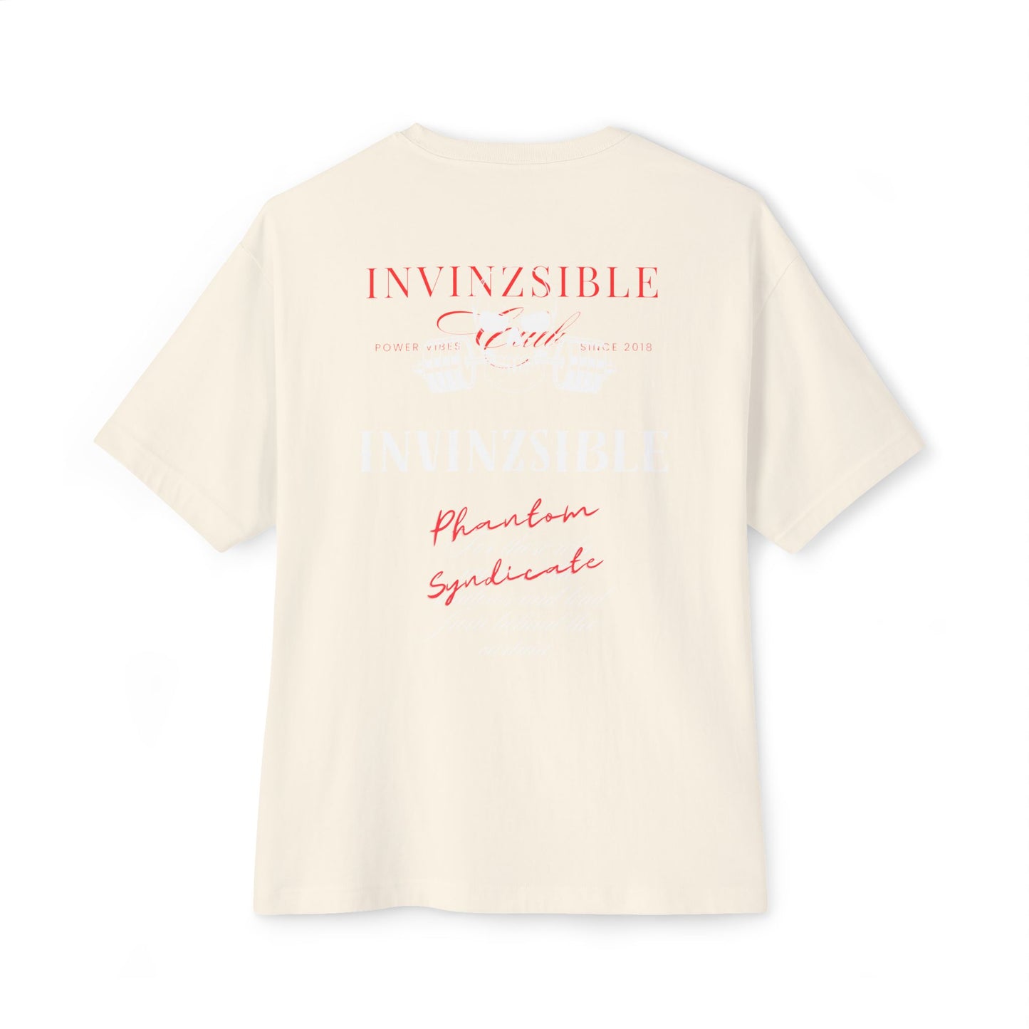 NEW Order Of The I N V I N Z S I B L E Collection Men's Graphic Oversized Tee - I N V I N Z S I B L E 