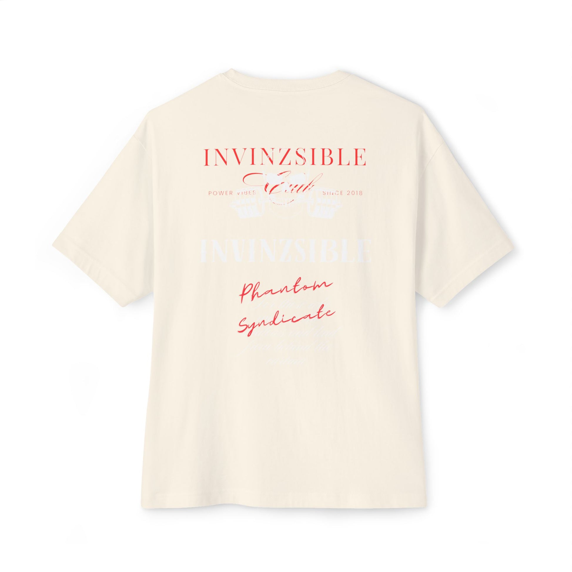 NEW Order Of The I N V I N Z S I B L E Collection Men's Graphic Oversized Tee - I N V I N Z S I B L E 