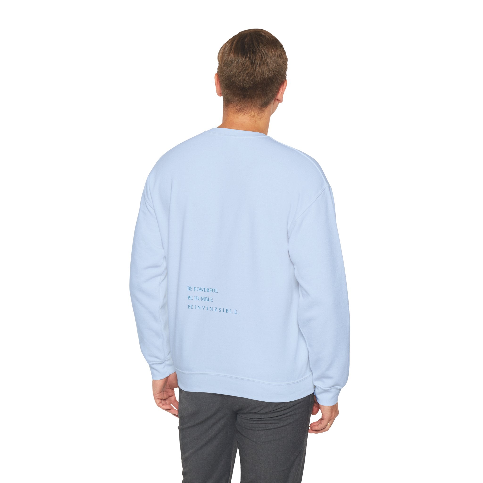 NEW COLLECTION I N V I N Z S I B L E Unisex Crewneck Sweatshirt Light Blue - I N V I N Z S I B L E 