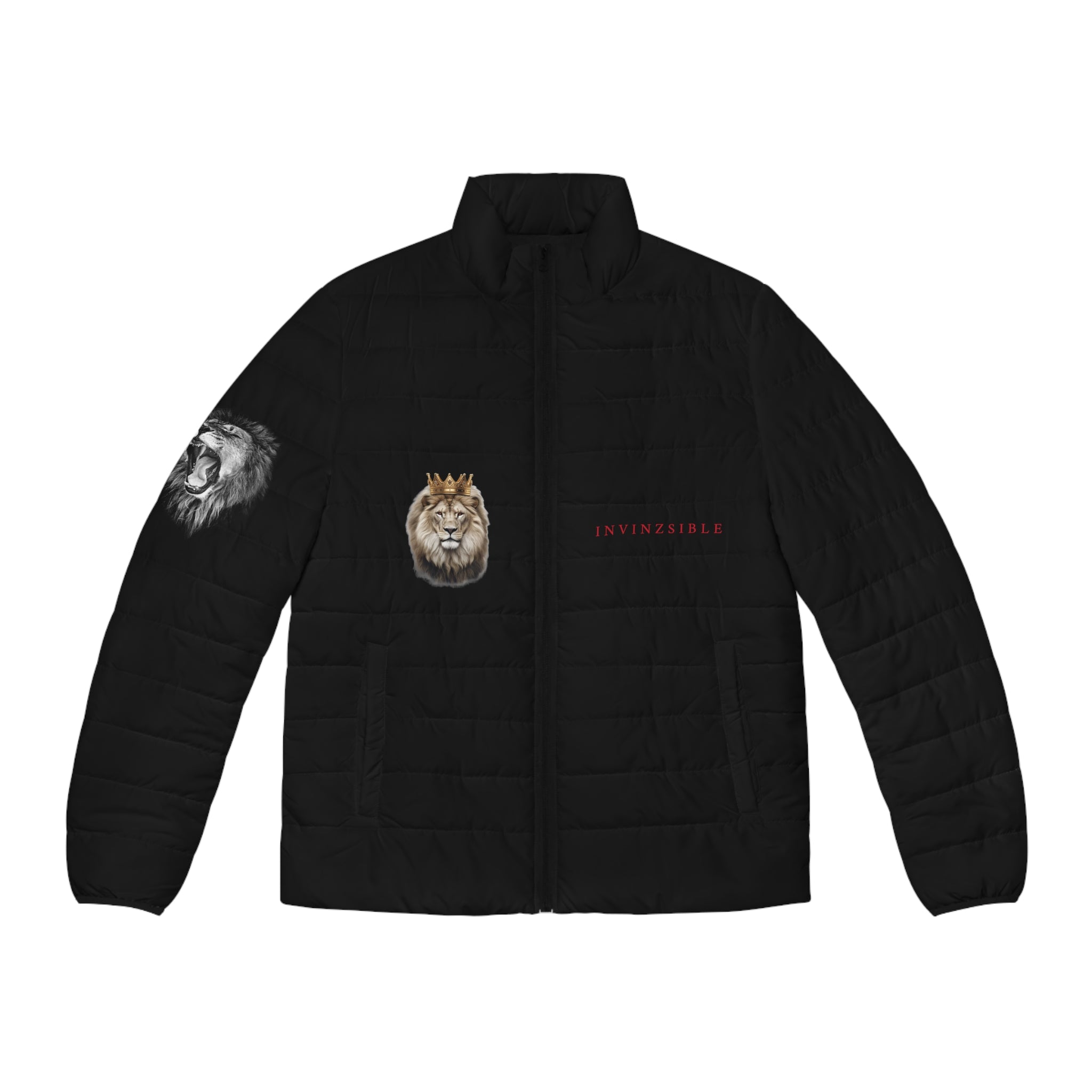 NEW LION I N V I N Z S I B L E Men's Puffer Jacket Black Edition - I N V I N Z S I B L E 