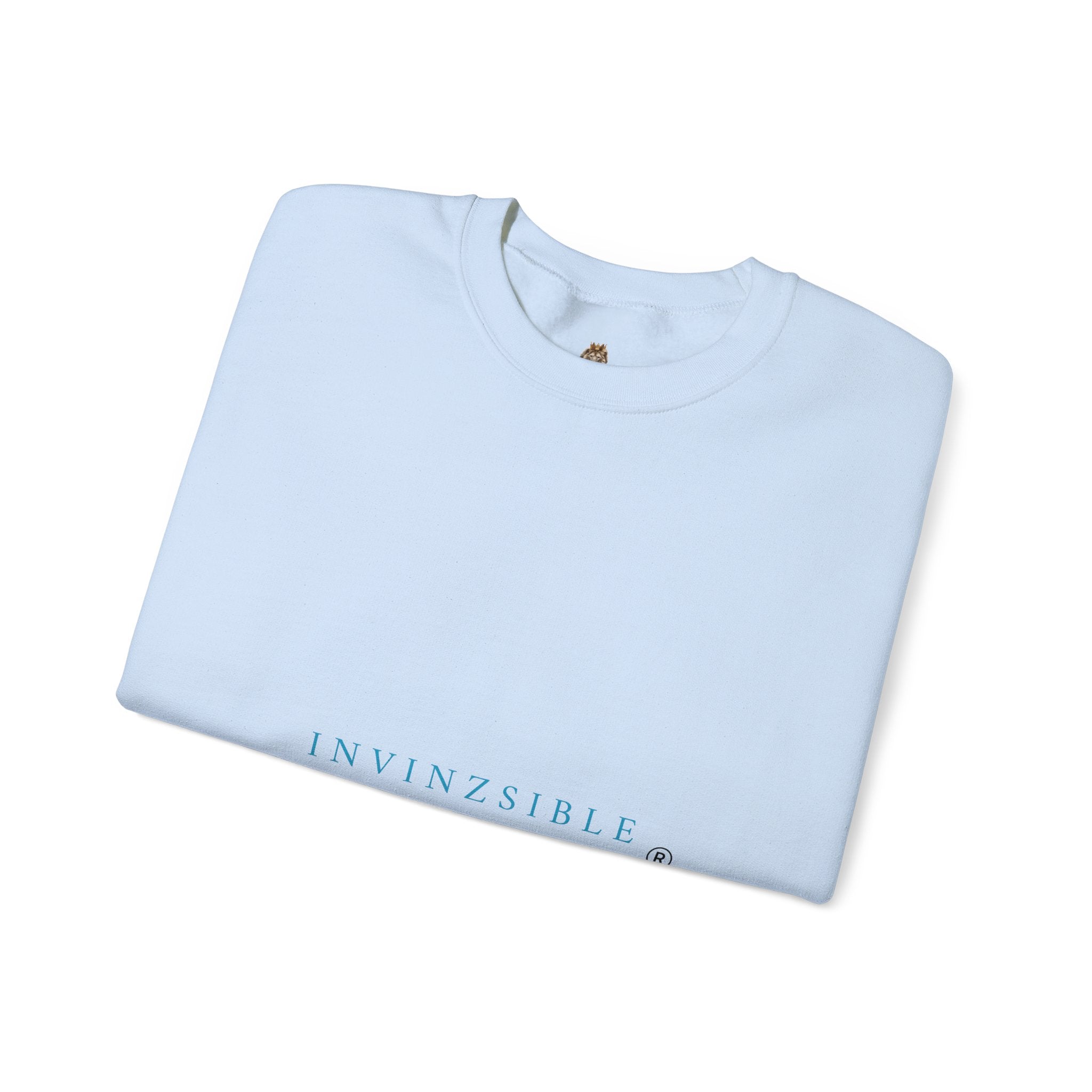 NEW COLLECTION I N V I N Z S I B L E Unisex Crewneck Sweatshirt Light Blue - I N V I N Z S I B L E 