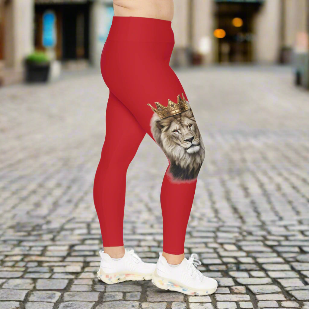 NEW LION COLLECTION I N V I N Z S I B L E Women's Plus Size Leggings - I N V I N Z S I B L E 