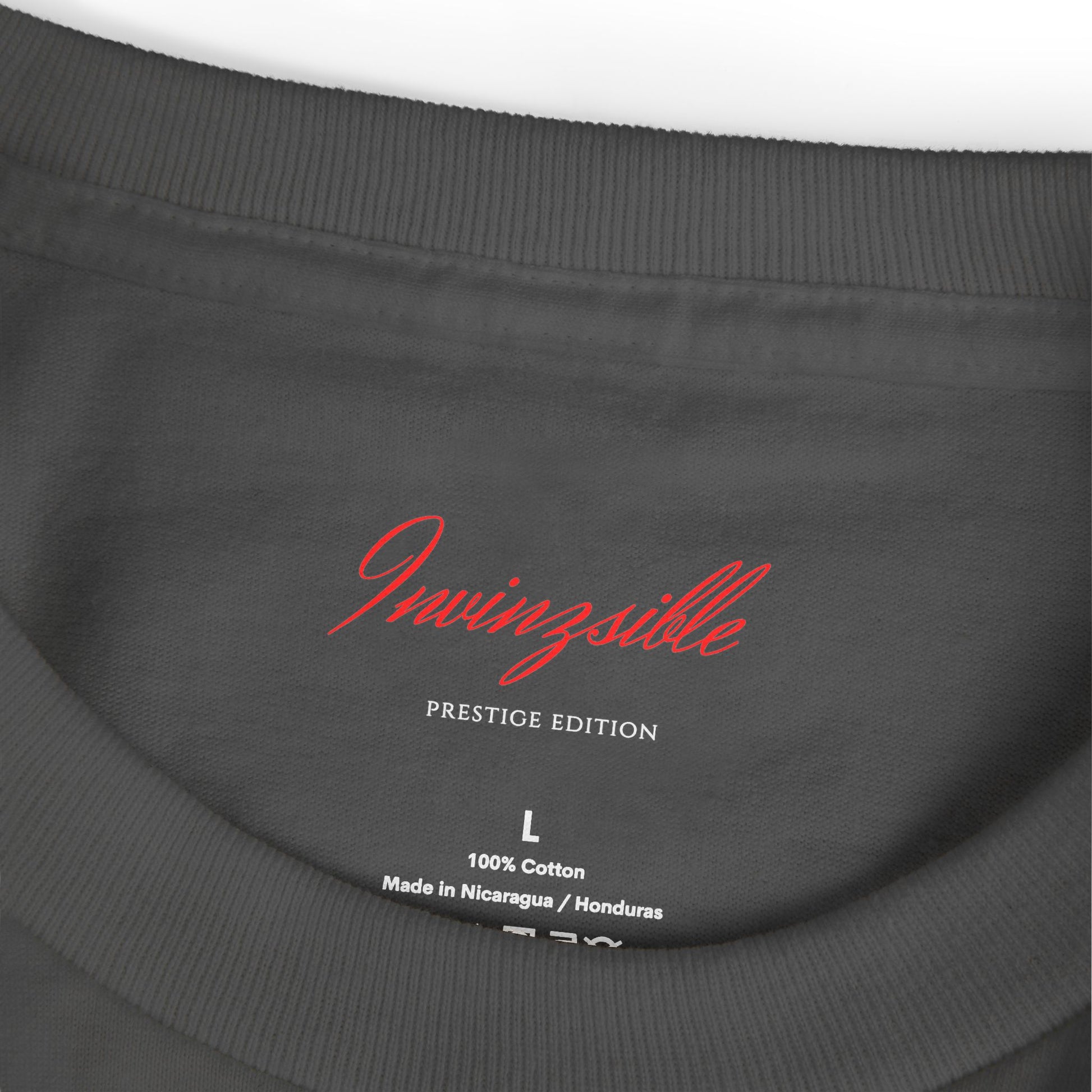 NEW Men's I N V I N Z S I B L E Faded Black PREISTIGE EDITION T-Shirt - I N V I N Z S I B L E 