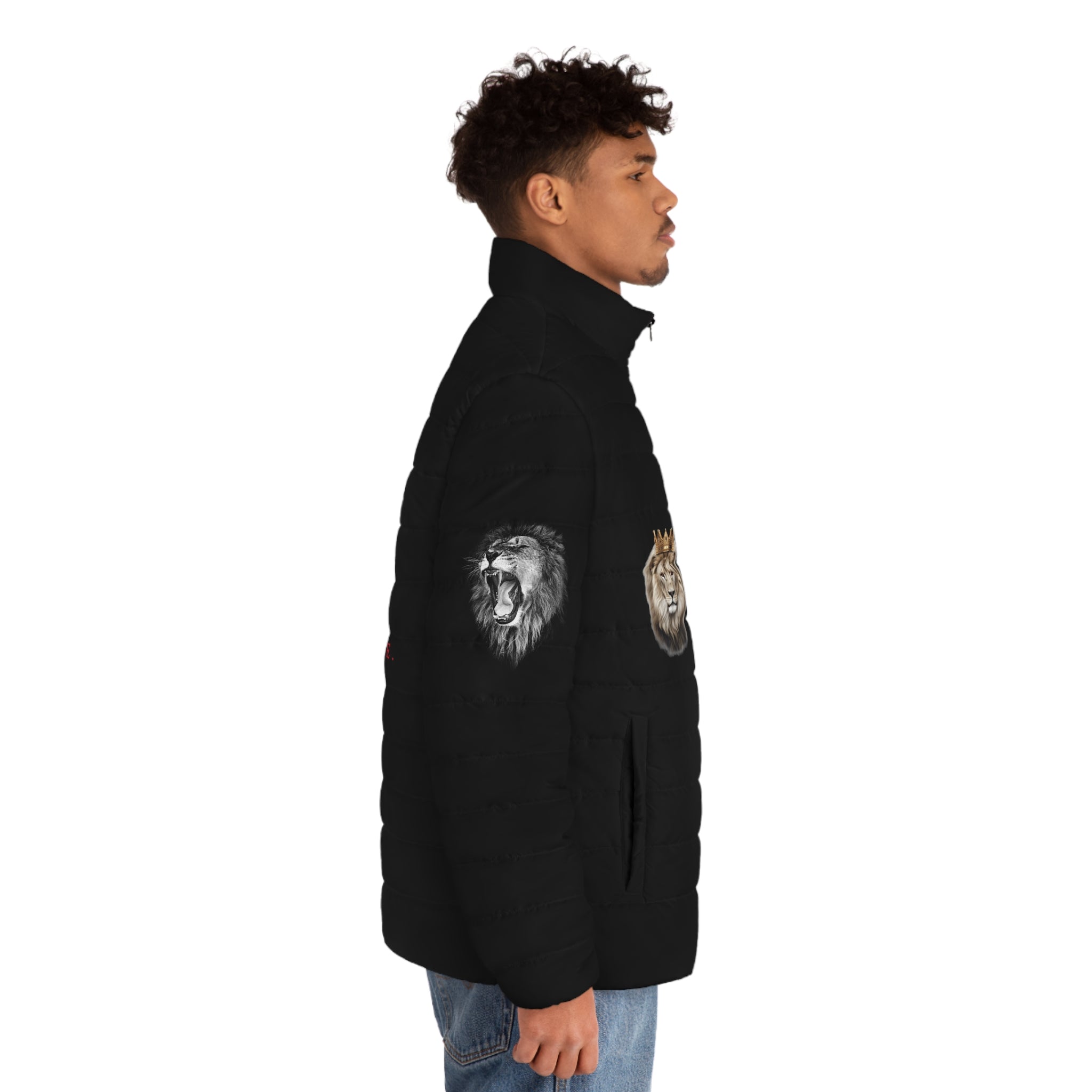 NEW LION I N V I N Z S I B L E Men's Puffer Jacket Black Edition - I N V I N Z S I B L E 