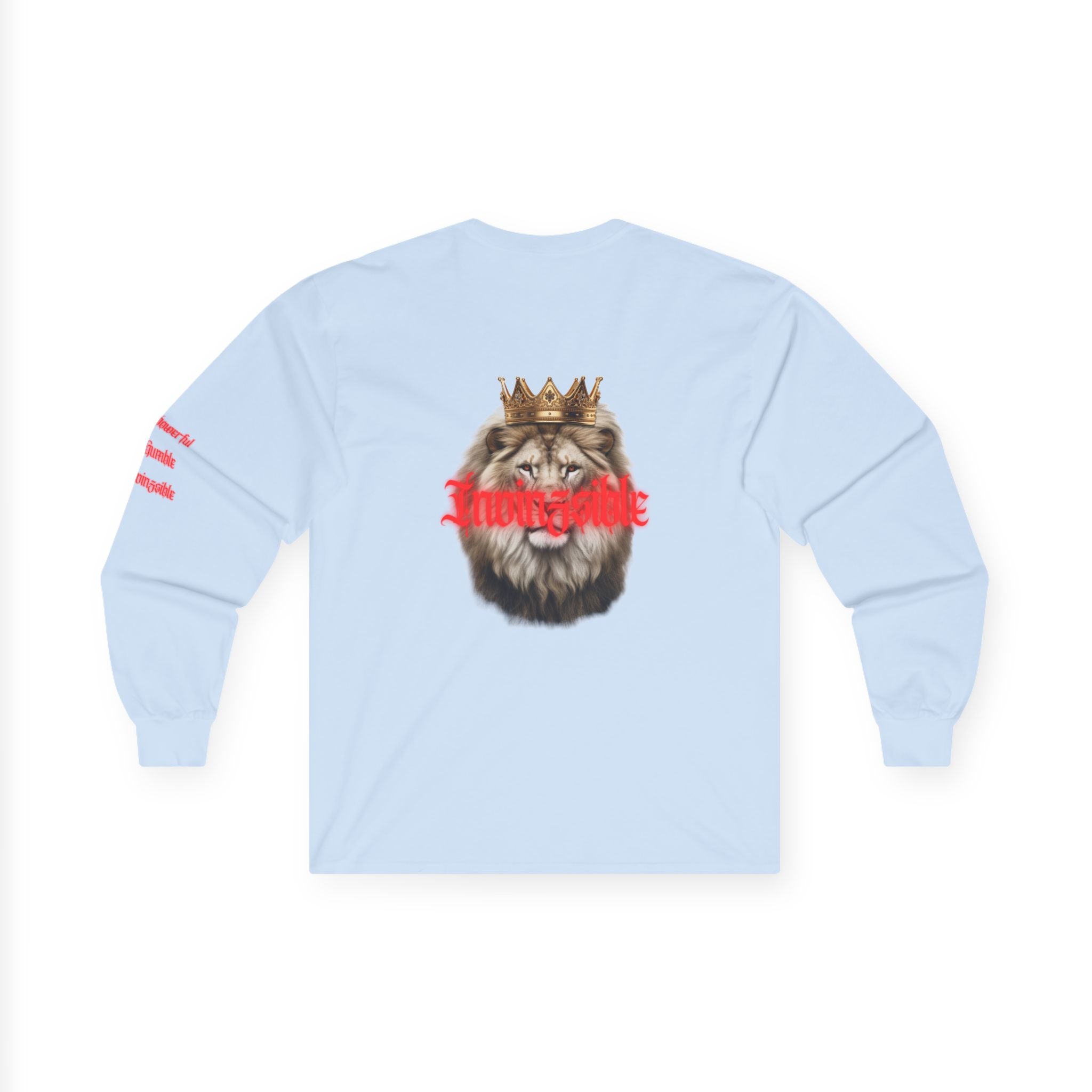 NEW ARRIVAL MEN'S  I N V I N Z S I B L E  Cotton Long Sleeve Tee  (LIGHT BLUE) - I N V I N Z S I B L E 