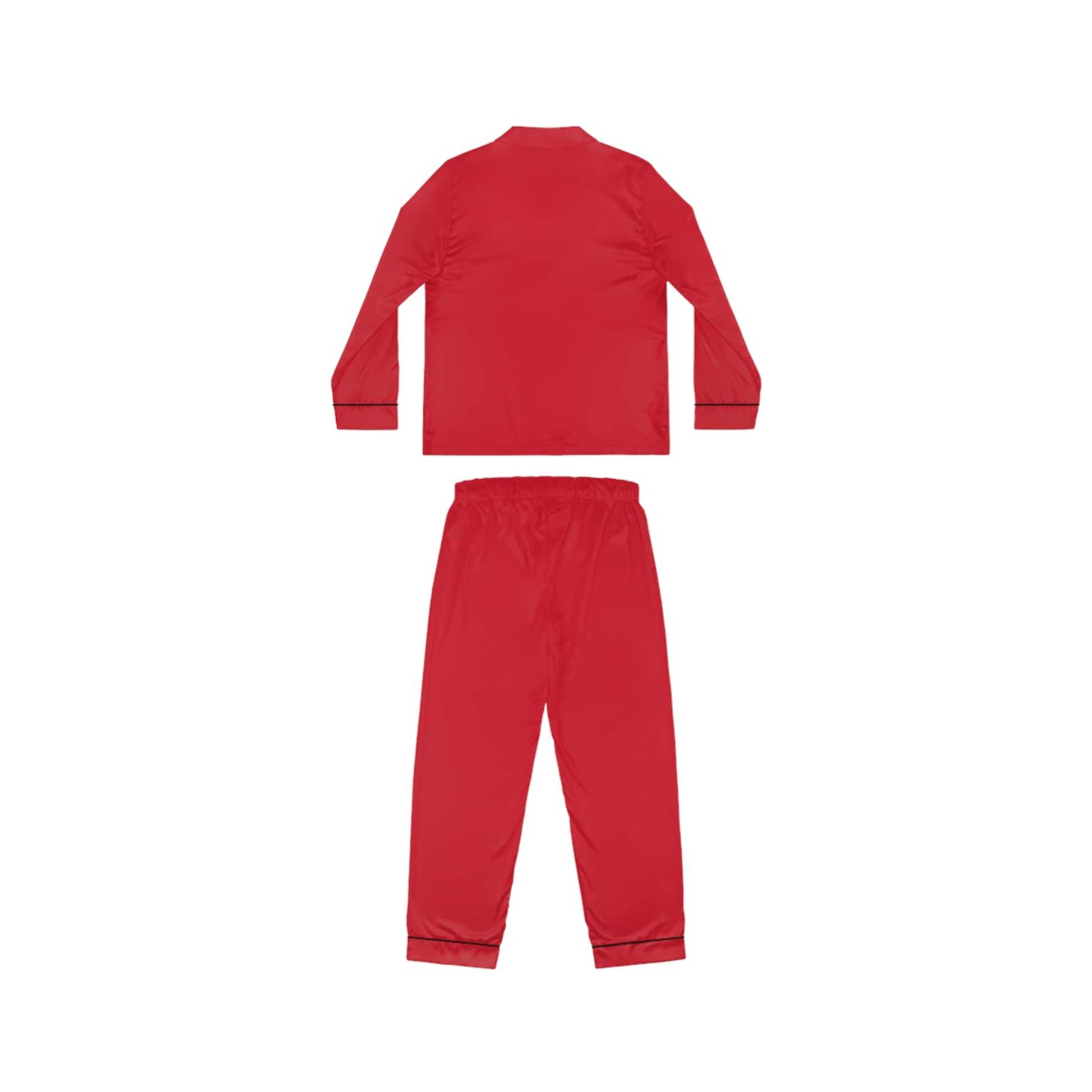NEW LION COLLECTION Women's Satin Pajamas Red - I N V I N Z S I B L E 