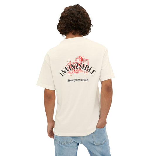 NEW ARRIVAL Men's I N V I N Z S I B L E Oversized Boxy Graphic T-shirt - I N V I N Z S I B L E 