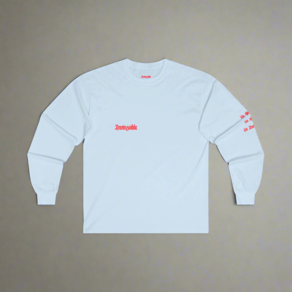 NEW ARRIVAL MEN'S  I N V I N Z S I B L E  Cotton Long Sleeve Tee  (LIGHT BLUE) - I N V I N Z S I B L E 